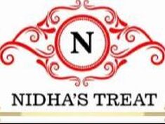 Red and black logo drawing of Nidha's Treat in East Hespeler, Cambridge, Ontario