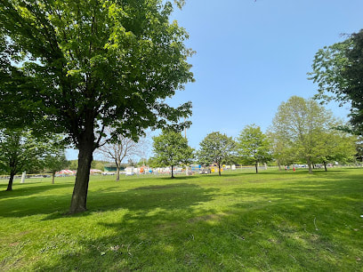 Green park field in Preston, Cambridge, Ontario